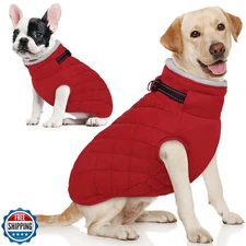 AOFITEE Coat for Extra Large Dogs, Warm Turtleneck Dog Winter Jac