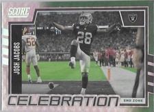 Josh Jacobs 1/6 2022 Panini Score End Zone Celebration Las Vegas Raiders #C-JJ