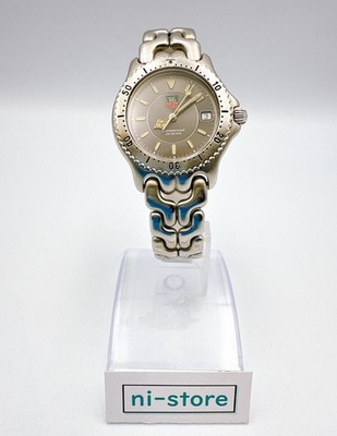 Vintage TAG HEUER Professional WG1213-K0 Gray Dial Date Quartz