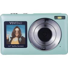 Vivitar PopSnap Digital Camera Green VECS124X2GRNT 44MP 1080P HD 16X Zoom