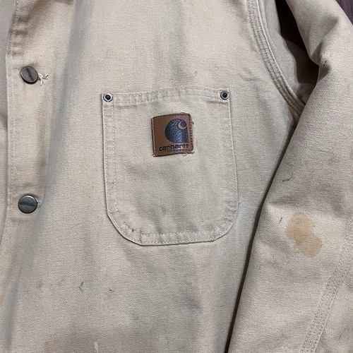 Chaqueta Carhartt De Colección Para Hombre Manta Forrada Pana Cuello Trabajo Tareas Grande - Imagen 2 de 7