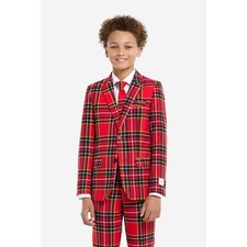 OppoSuits The Lumberjack Red Tartan Suit Boys 4Y