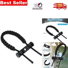 Adjustable Bow Wrist Sling in Black &ndash; Perfect Stabilizer for Archery Enthusiasts