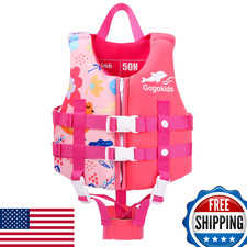 Gogokids Toddler Swim Vest Jacket 30-70 lbs - Premium Neoprene Floaties Safety