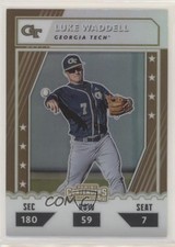 2021 Panini Elite Extra Edition College Tickets Optic Holo Luke Waddell 0b3