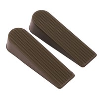 2Pcs BüRo Gummi Anti Rutsch Keil TüRstopper Schutz Kaffee Farbe