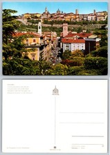 Continental Bergamo Italy City View Postcard