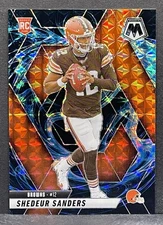 2025 Panini Mosaic Shedeur Sanders Genesis Prizm RC #302 SSP CASE HIT Rookie