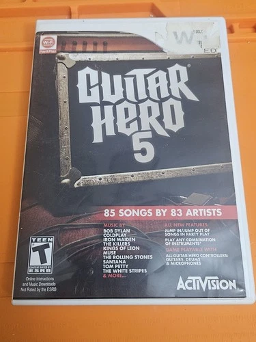 Guitar Hero 5 (Nintendo Wii) Complete, Tested and Works!