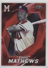 2017 Topps Fire Red Flame Eddie Mathews #43 HOF 2f4