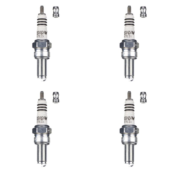 NGK ZüNdkerze CR7EIX Iridium 7385 4Er Set (FüR: Husqvarna TC 610 93-97 )-image