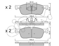 CIFAM Bremsbeläge Satz Vorne Bremsklötze für LAND ROVER Discovery Sport (L550)