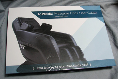 truMedic MC1000 Massage Chair Instruction Video Brochure LCD Guide Display