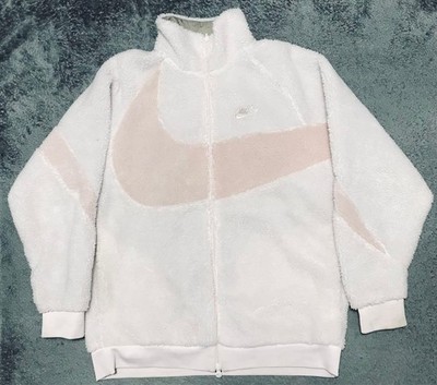 Nike Fullzip Reversible Boa Jacket Big Swash Pink Size:XL Used