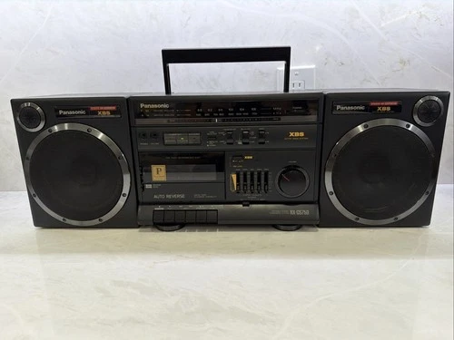 Vintage Panasonic RX-CS750 Portable Stereo Component System Boombox 1989 - Used