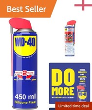 WD-40 Smart Straw Lubricant Spray 450ml - Professional-Grade Maintenance Tool 24.42 per litre
