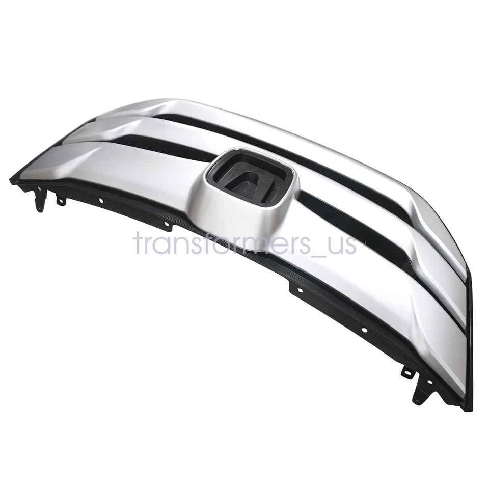 Parachoques delantero plateado capó de ventilación superior plateado para Honda Crosstour 2013 2014 2015 Foto 4 de 4