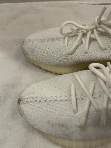 Adidas Yeezy Boost 350 V2 Low Cream/Triple White Men’s Size 7.5 - Picture 6 of 10