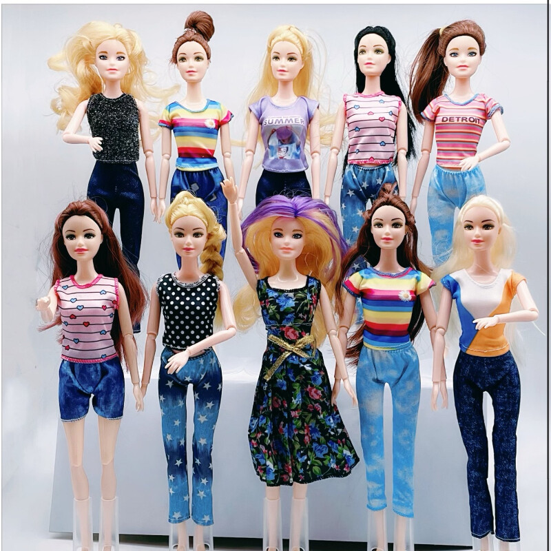 1/6 Scale 11.5 Inch Doll Skirt Dress Trousers Leisure Outfit Set-image