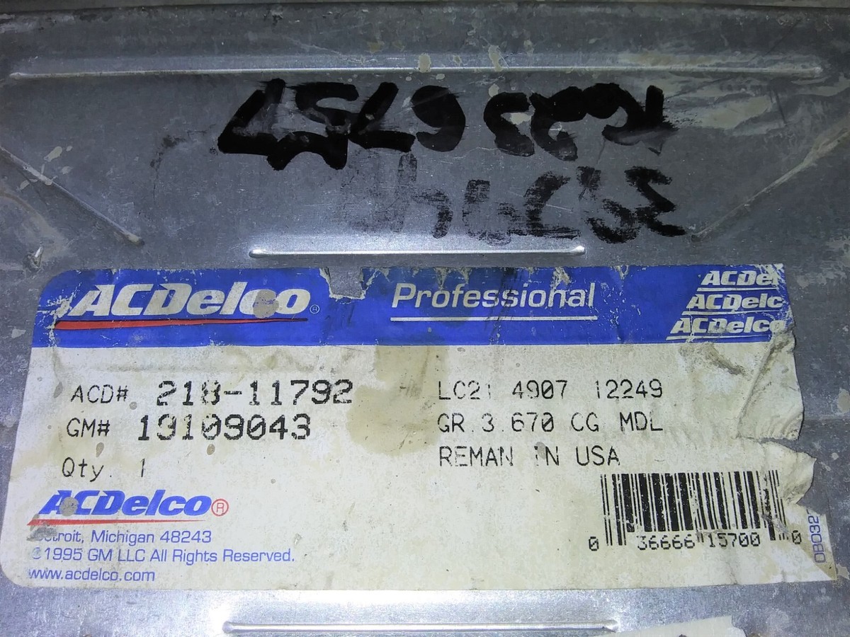 1998-1999 Chevrolet Malibu or Grand Am ecm ecu computer 19109043