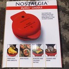 Nostalgia My Mini 5" Non Stick Surface Griddle For Burgers Pancakes Cookies New