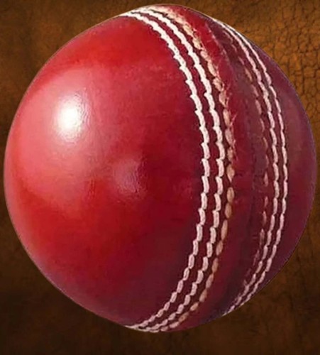 Leather Cricket Ball Red Color A Grade | Hard and Seasoned Hand Stitched No Stam