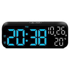 LED Wecker  Digital Alarmwecker Temperatur Uhr Schlummerfunktion Tischuhr Modern