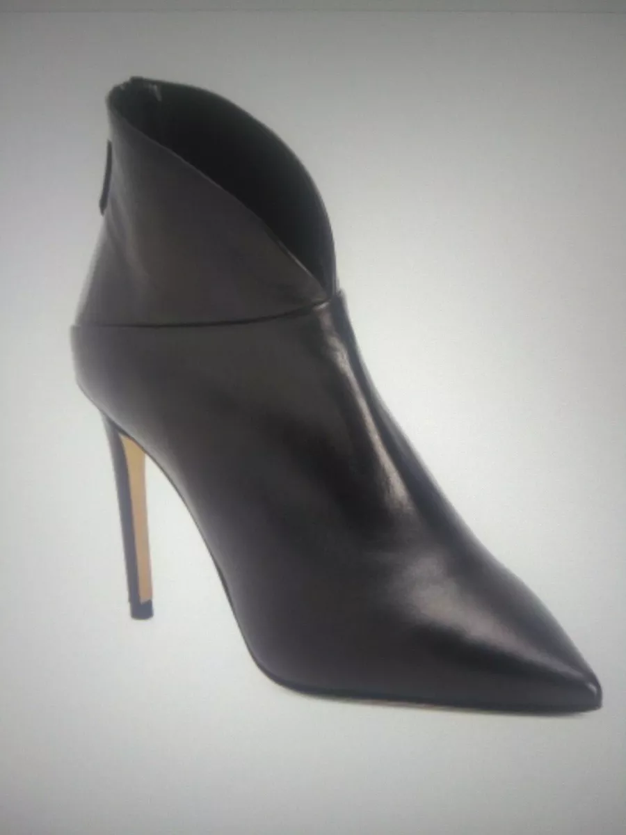 New Grigiarancio Pointy Toe Leather Booties Size 8 8.5 EU 39 VERO