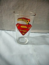 SUPERMAN Drinking Glass Pint - TM DC Comics Made In USA.