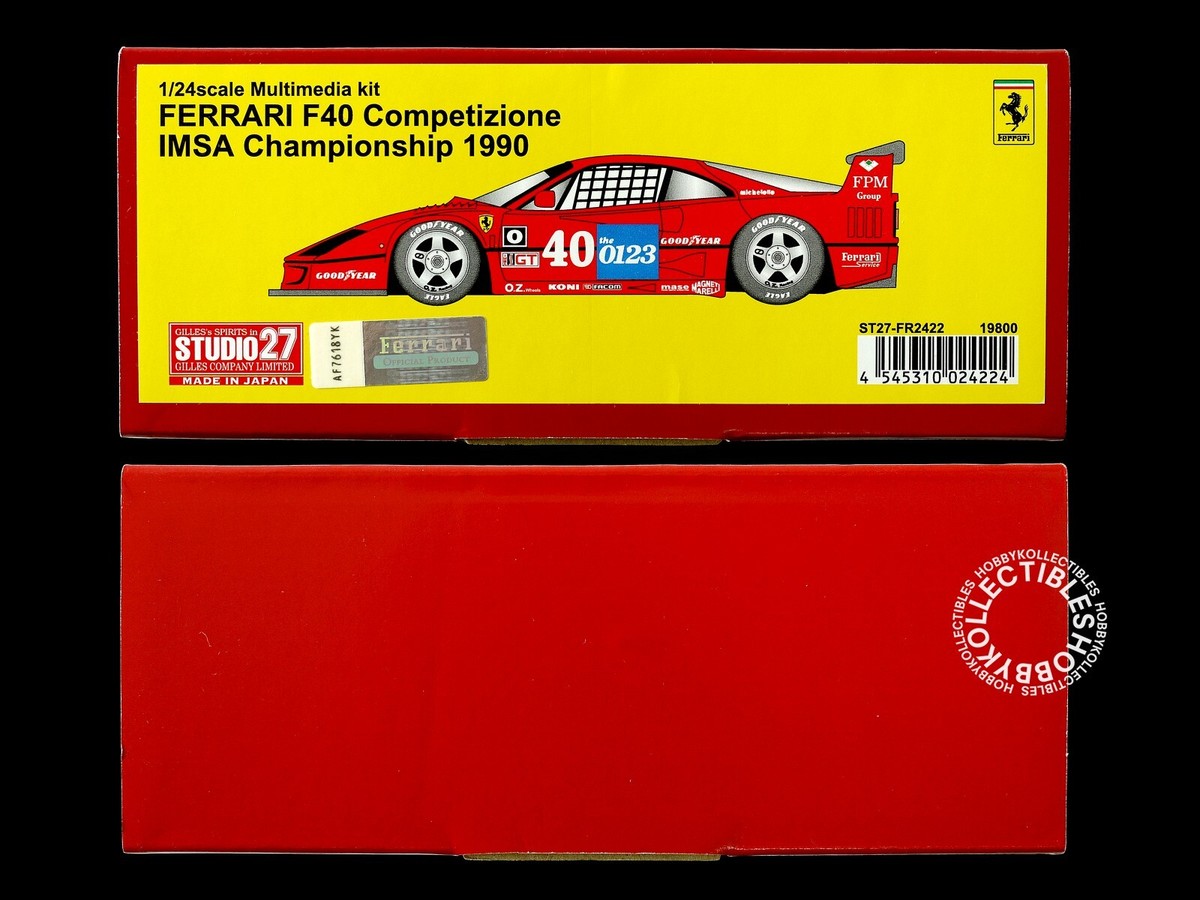 Studio27 1/24 Ferrari F40 Competizione IMSA Multimedia Kit Studio27 1/24 Ferrari F40 Competizione IMSA Multimedia Kit