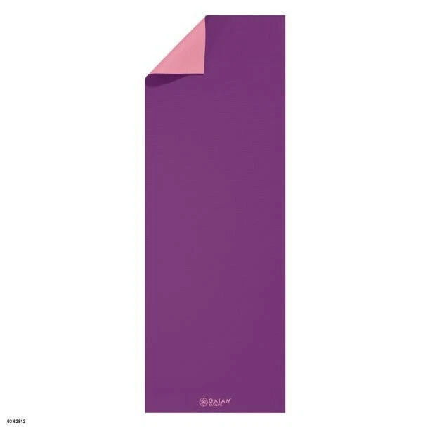 Estera de yoga reversible Evolve by Gaiam, baya, 5 mm Foto 4 de 4