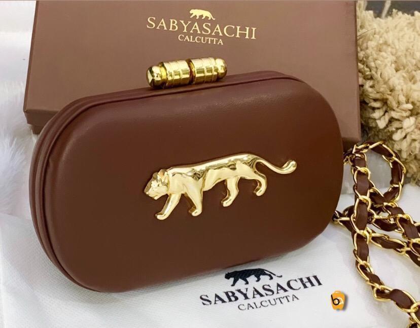 sabyasachi combo of tiger waist belt and clutch box bridal waist