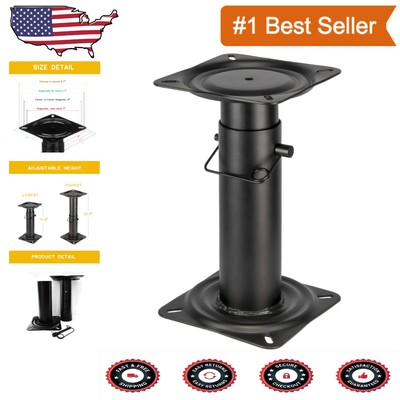 Ergonomic Boat Seat Pedestal with Stainless Steel Locking - Marine Comfort