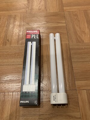 PHILIPS Compact Florescent Light Bulb PL-L 18W 35 4 Pins 2G11 Base 1200 Lumen