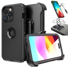 For Apple iPhone 16 Plus 16 Pro Max Case /Screen/Camera Lens Film/Belt Clip