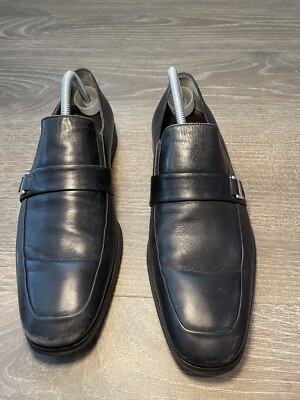 Bruno Magli Mens Black Loafers & Slip Ons Penny Shoes Black  display picture 2