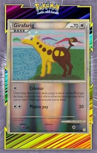 Girafarig Reverse-HS01:HeartGold SoulSilver-64/123-Carte Pokemon Française
