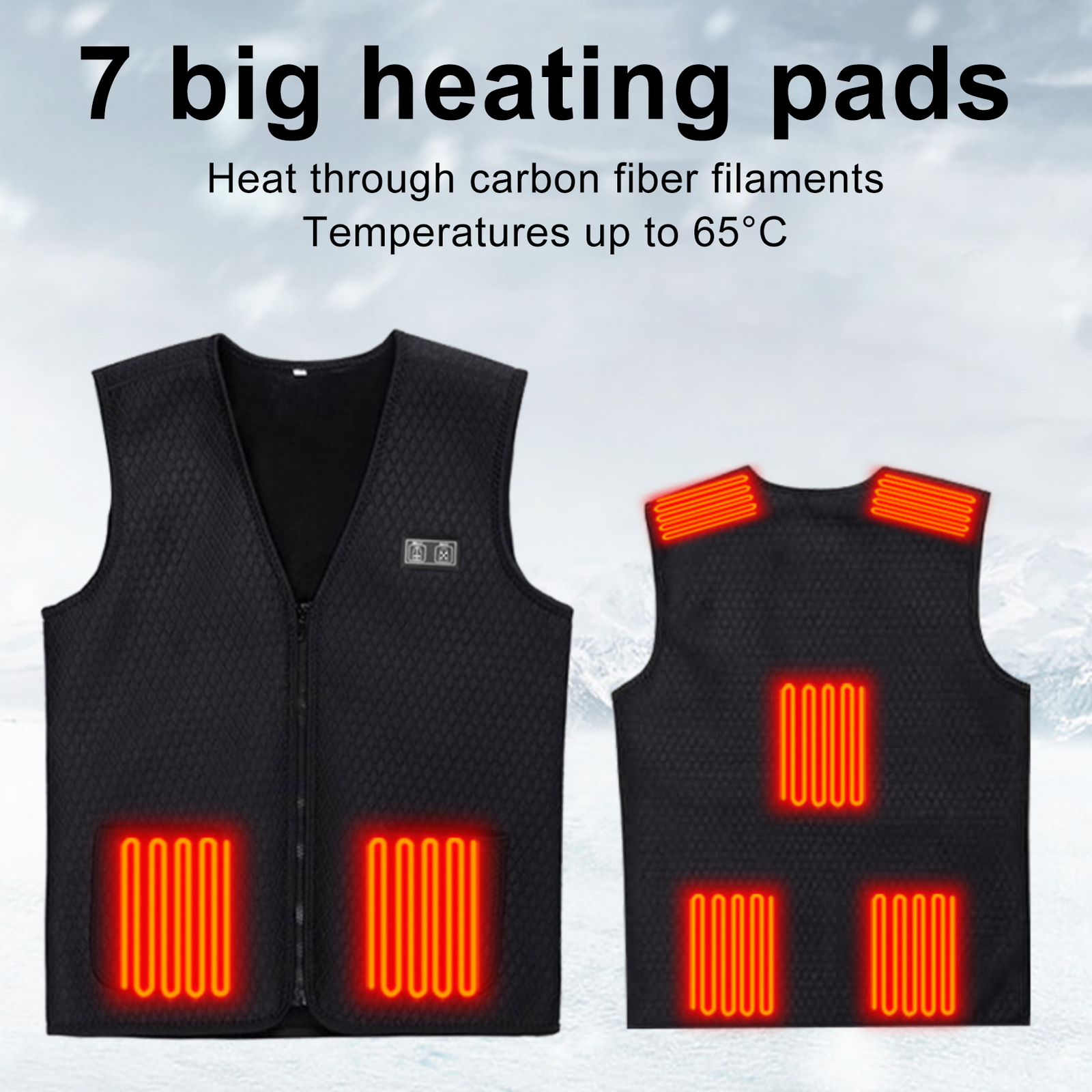 Heating Vest Usb-powered Thermal Usb Electric Heating Waistcoat Long-lasting