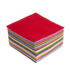 Trimits Felt: Acrylic: Squares: 15 x 15cm: Mixed Colours: 42 Pieces