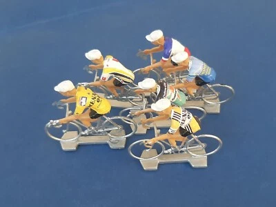 Lot de 6 cyclistes miniatures Laurent Fignon - Echelle 1/32 - Cycling figure - Photo 1/3