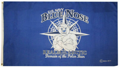 3x5 U.S. Navy Blue Nose 100D 5x3ft Premium Flag Grommets Super Polyester