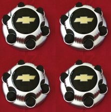 4pc 16 17 Wheels Matte Chevy Black Sierra Yukon Savana 6lugs 1500 Center Cap