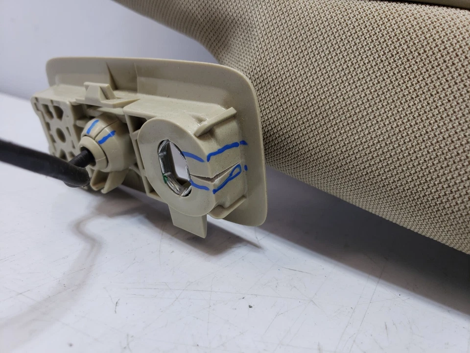 ✅ 11-18 OEM Volvo S60 Parasol delantero derecho lado pasajero beige NOTA* Foto 3 de 4