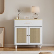 Cat Litter Box Furniture Enclosure  Disguised as Wooden Cabinet Sideboard Storage