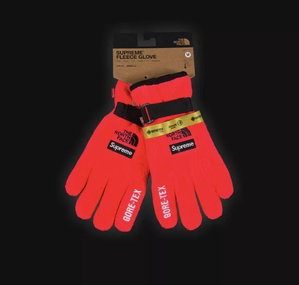 Supreme The North Face RTG Fleece Glove Bright Red SS20 Size: L