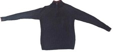 Columbia Holiday Sweater XL Men's Charcoal Grey Rust trim 1/4 Zip ribbed Cotton