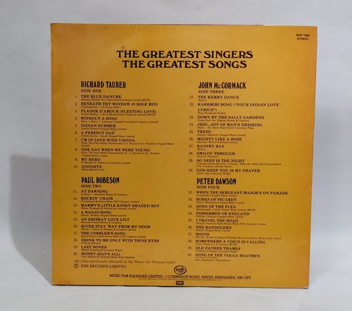 The Greatest Singers, Songs - Double Music Vinyl Record - Picture 2 of 6
