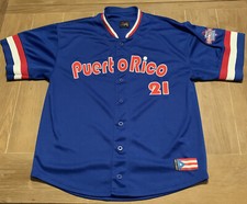 Peurto Rico Classic Bigland 1963 Roberto Clemente Boricua Baseball Jersey Size S