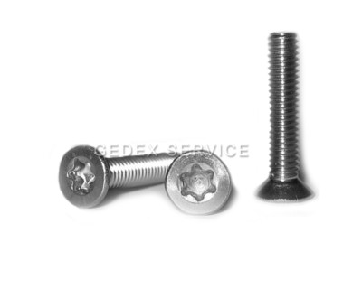 Senkschrau ben DIN 965 TORX M5x6 bis M5x100 EDELSTAHL A2 V2A  ISO 14581 Senkkopf