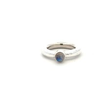 Sterling Silver Rainbow Moonstone Ring Size 7.75 -Stone 6 mm